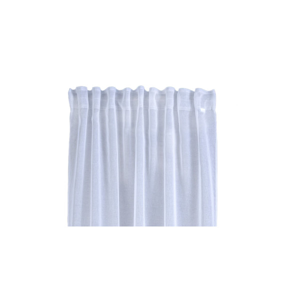 Firana z taśmą z falbanami COZY CHIC 140x270 biały